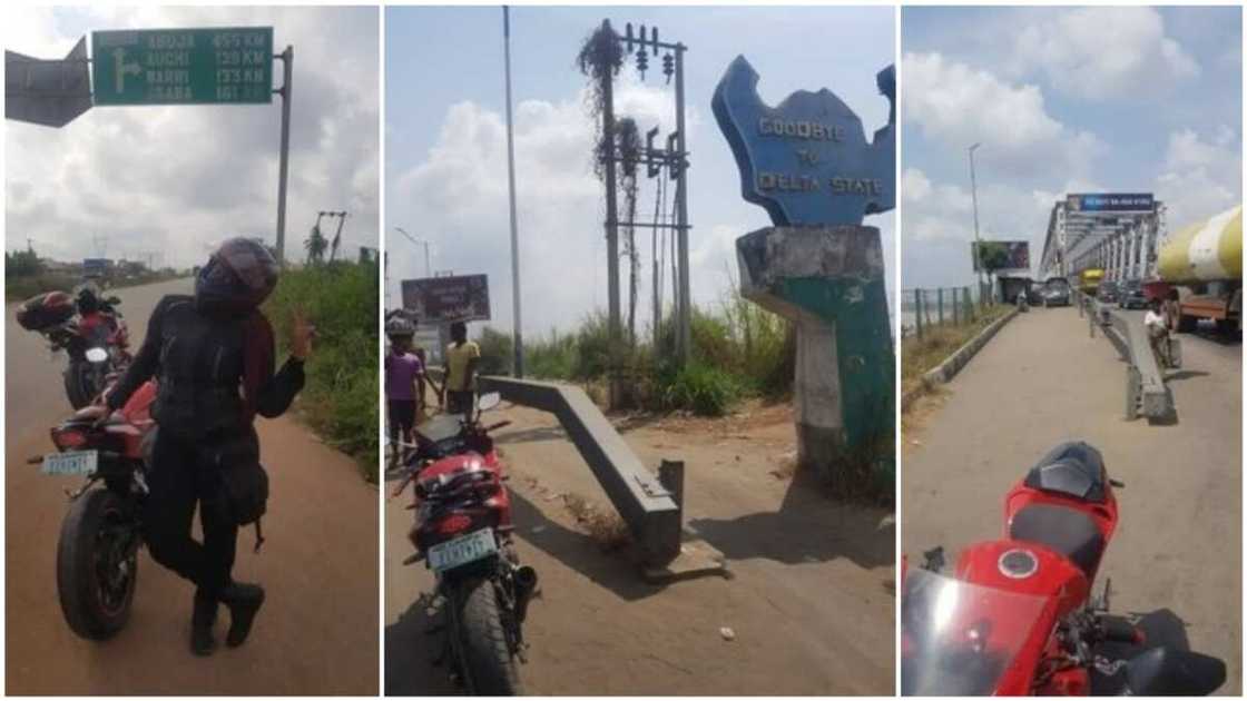 Nigerian lady rides bike from Lagos to Onitsha and back in 1 day Nigerian lady rides bike from Lagos to Onitsha and back in 1 day