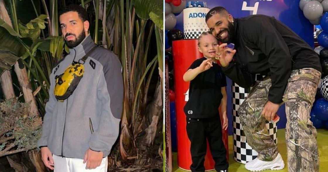 Drake, son, Adonis, matching hairstyles, basketball, adorable pictures Drake, son, Adonis, matching hairstyles, basketball, adorable pictures
