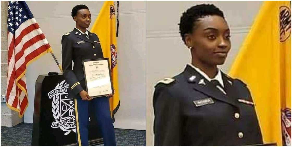 Nigerian lady makes country proud, gets commissioned as second lieutenant in US Marine