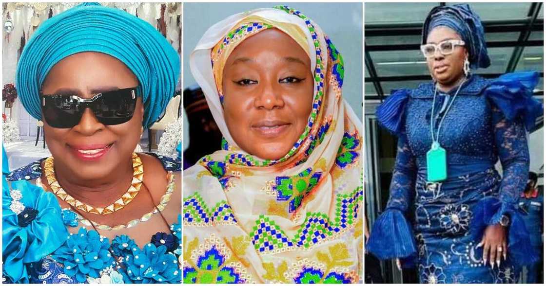 Former governors' wives in National Assembly/ Former governors' wives in Senate/ Former governors' daughter in House of Reps/ Regina Akume/Erhiatake Ibori Suenu/Khadijah Abba-Ibrahim