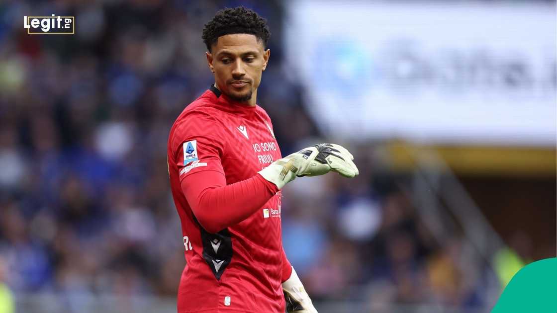 Nigeria, Maduka Okoye, Serie A, Internazionale, Udinese, Giuseppe Meazza, Milan, Italy. Nigeria, Maduka Okoye, Serie A, Internazionale, Udinese, Giuseppe Meazza, Milan, Italy.