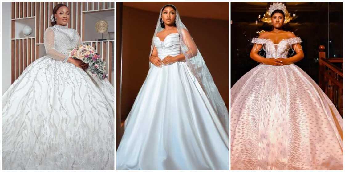 BBNaija reality TV stars in wedding dresses BBNaija reality TV stars in wedding dresses