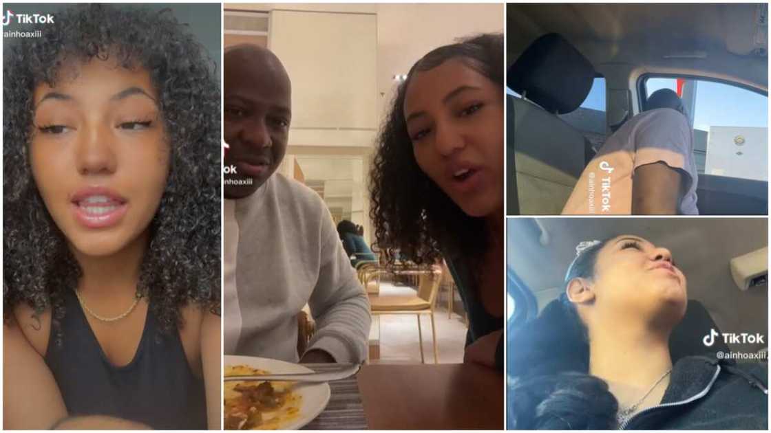 Daughter and dad goals/man ordered food. Daughter and dad goals/man ordered food.