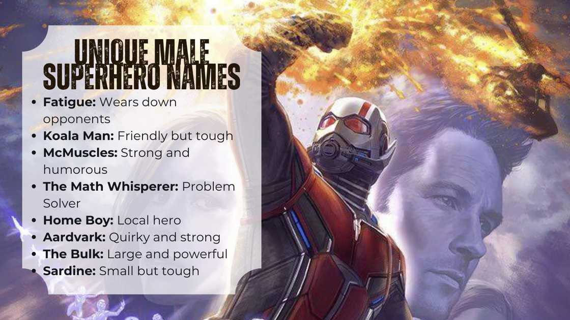 Unique male superhero names