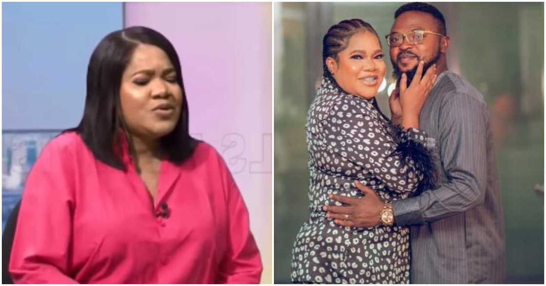 Toyin Abraham says she and husband can't do business together. Toyin Abraham says she and husband can't do business together.
