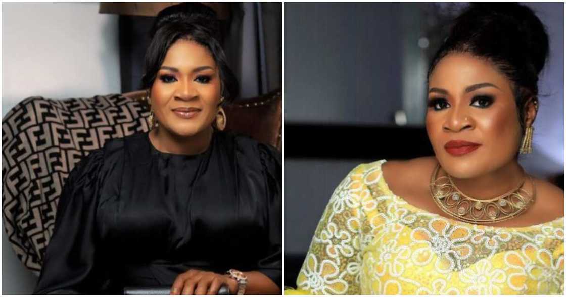 Mercy Aigbe's husband's first wife turns 48. Mercy Aigbe's husband's first wife turns 48.