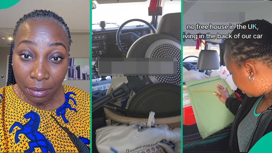 UK-based Nigerian Woman Living Inside Car With Husband Seeks Help, Shares How They Cope