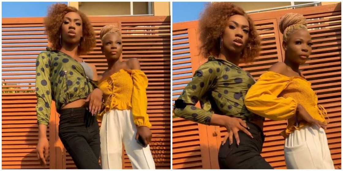 Crossdresser James Brown reunites with sister 5 years after aunt threw him out, shares photo Crossdresser James Brown reunites with sister 5 years after aunt threw him out, shares photo