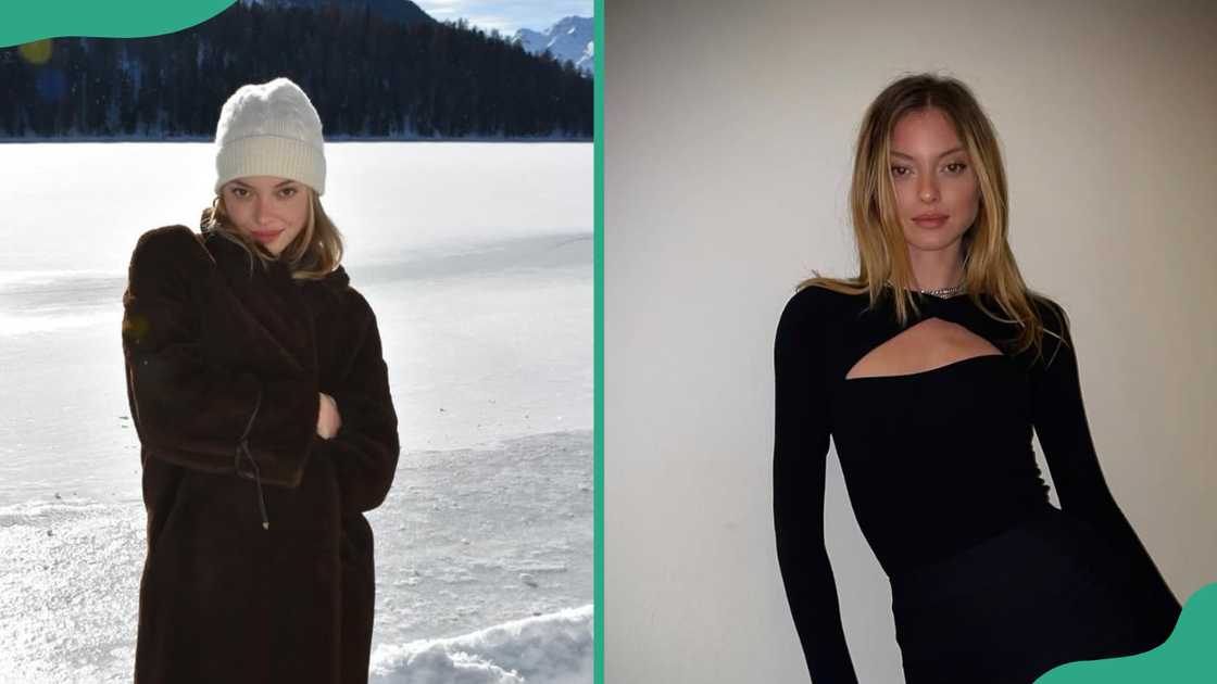 Model Luisa Laemmel appears in different photos