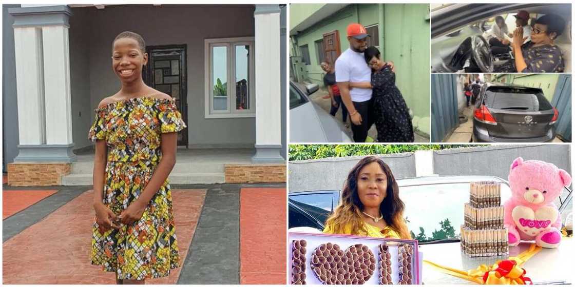 Nigerian celebrities who bought cars and built homes for their parents Nigerian celebrities who bought cars and built homes for their parents