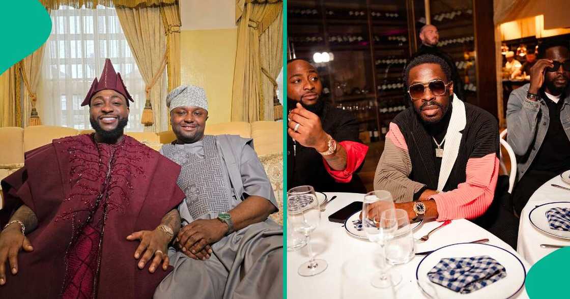 Isreal DMW at Davido's wedding. Isreal DMW at Davido's wedding.