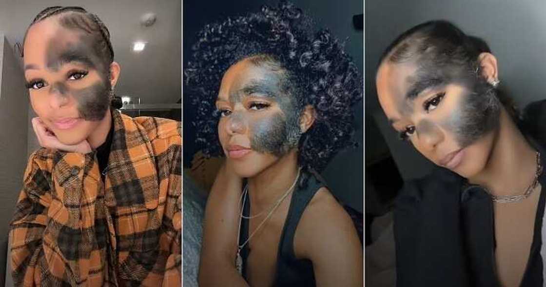 Lady with unique birthmark Lady with unique birthmark