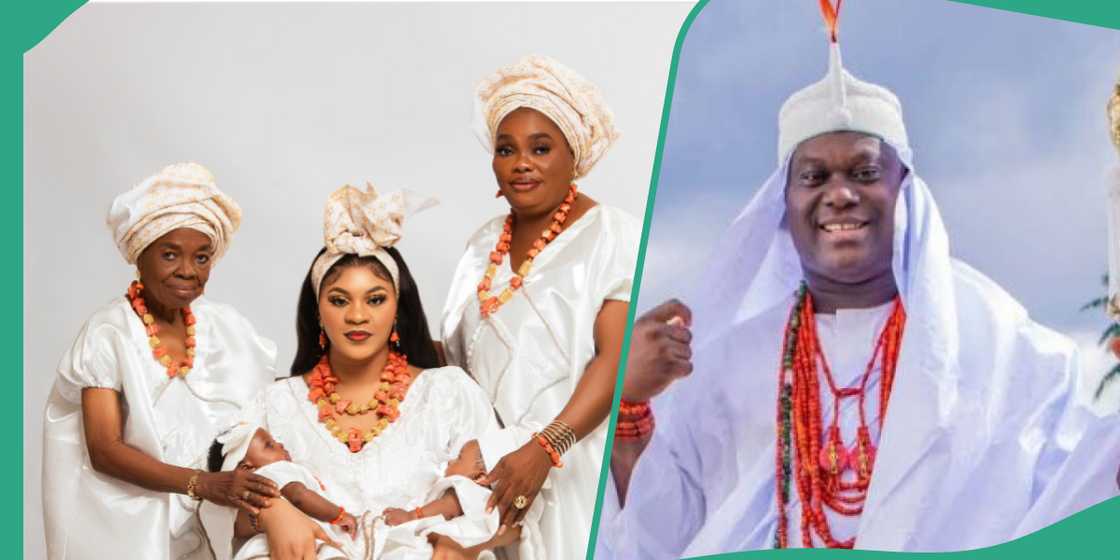 Ooni’s Wife Queen Tobi and her 4 generations, Ooni Ife