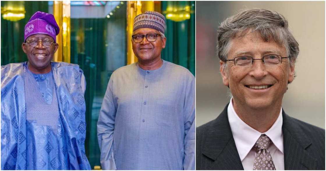 Bola Tinubu, Aliko Dangote, Bill Gates Bola Tinubu, Aliko Dangote, Bill Gates