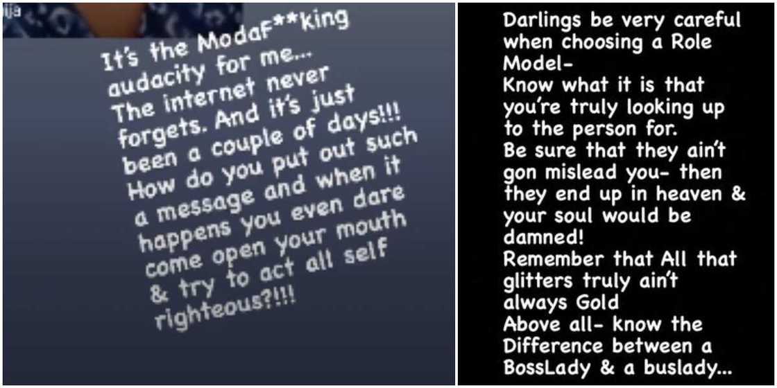 Tattoo drama: Know the differrence between boss-lady and a bus-lady, BBNaija's TBoss lampoons Ka3na Tattoo drama: Know the differrence between boss-lady and a bus-lady, BBNaija's TBoss lampoons Ka3na