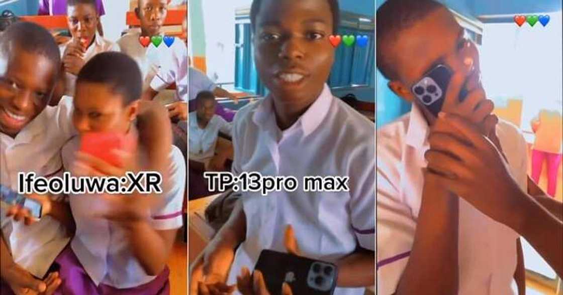 Pupils flaunt iPhones in class, expensive phones Pupils flaunt iPhones in class, expensive phones