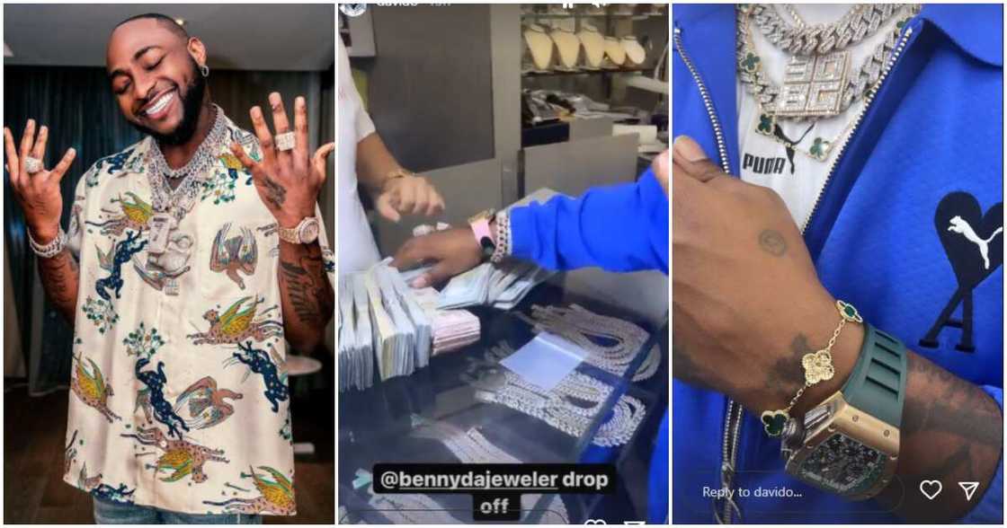 Nigerian singer Davido loves to accessories