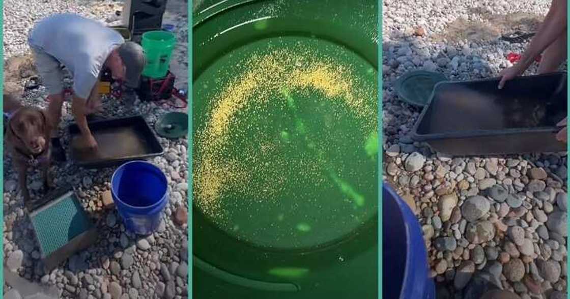 Man finds gold in secret location Man finds gold in secret location