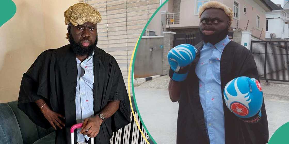 Lasisi in lawyer's attire Lasisi in lawyer's attire