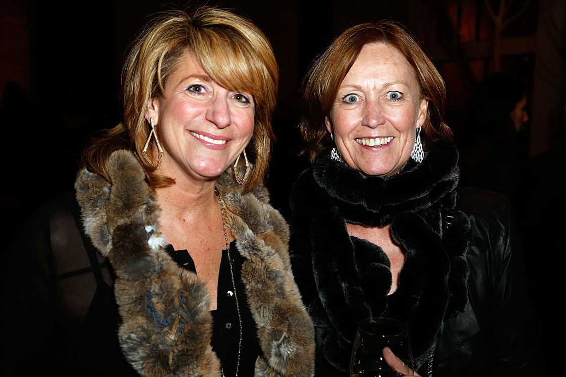 Maureen Mcguire and Anne Ernie at a party for "Equity Maureen Mcguire and Anne Ernie at a party for "Equity