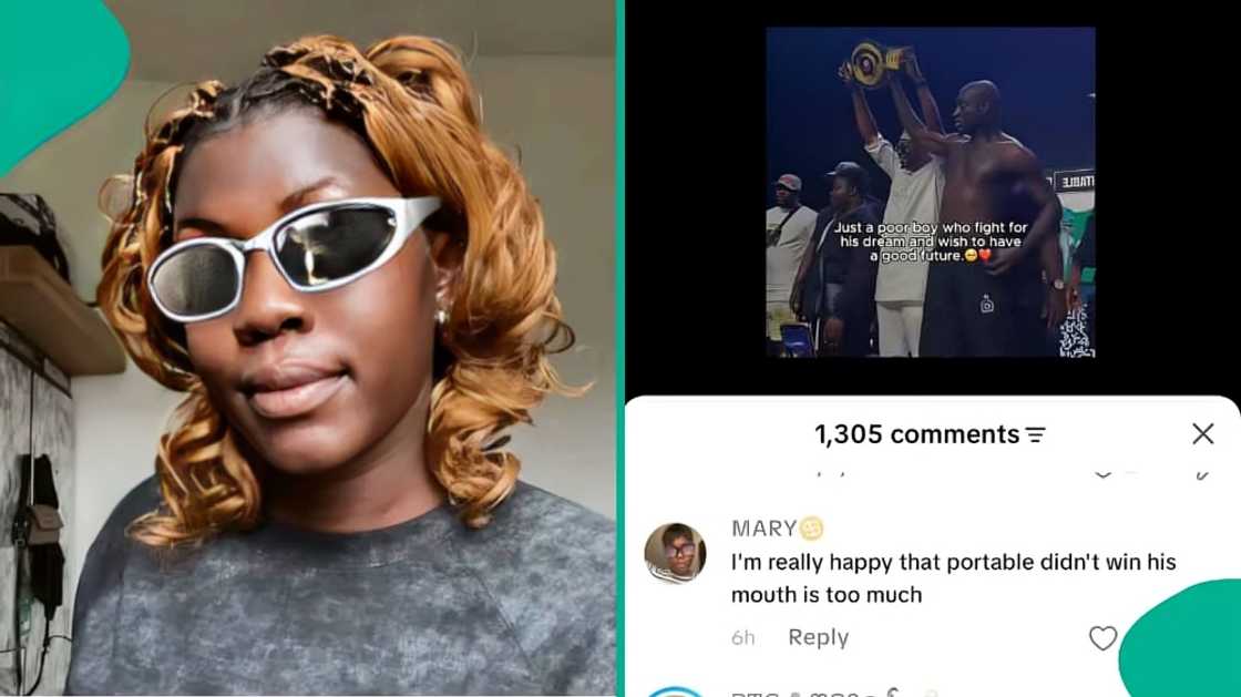 Lady gives reason for being happy after Carter Efe defeats Portable in celebrity fight Lady gives reason for being happy after Carter Efe defeats Portable in celebrity fight