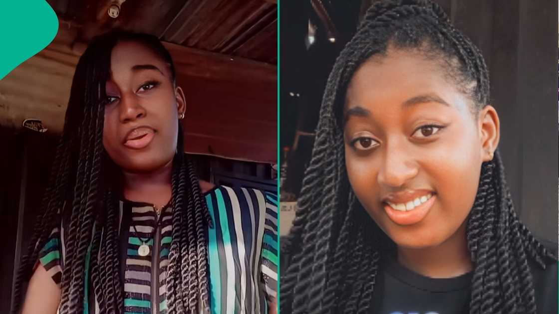 Student expresses fear and disappointment while checking her JAMB 2026 result via SMS, sharing emotional reaction in viral TikTok video