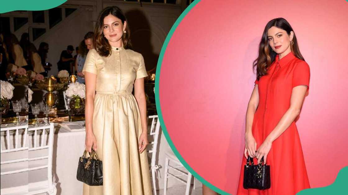 Monica Barbaro attends at the Brooklyn Botanic Gardens (L) and La Dolce Vita (R)