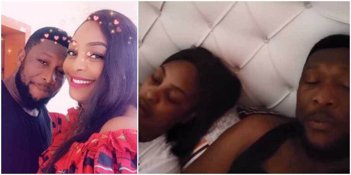 Tchidi Chikere Shares New Video of Him with Wife Nuella Njubigbo in Bed as He Dispels Marriage Crash Rumours Tchidi Chikere Shares New Video of Him with Wife Nuella Njubigbo in Bed as He Dispels Marriage Crash Rumours