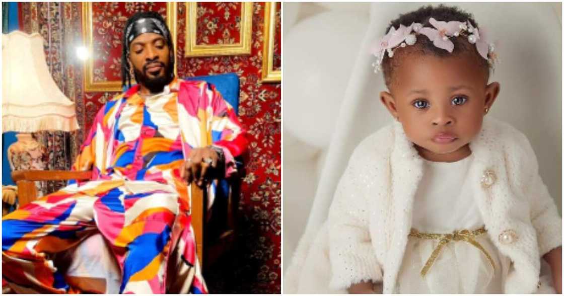 Nigerian singer 9ice and daughter Nigerian singer 9ice and daughter