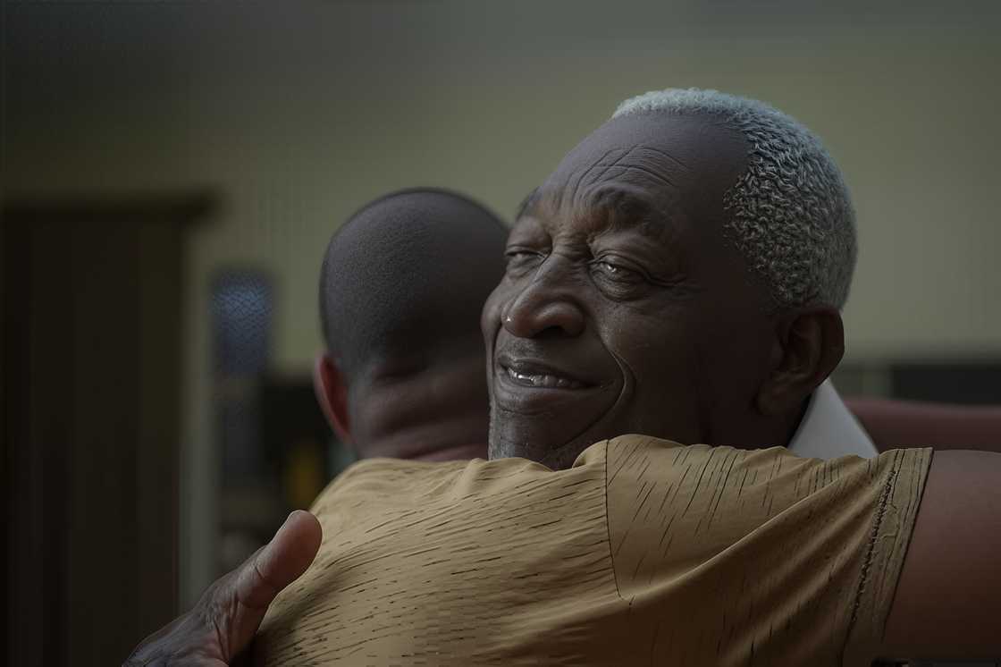 Bonding moment of father and son Bonding moment of father and son