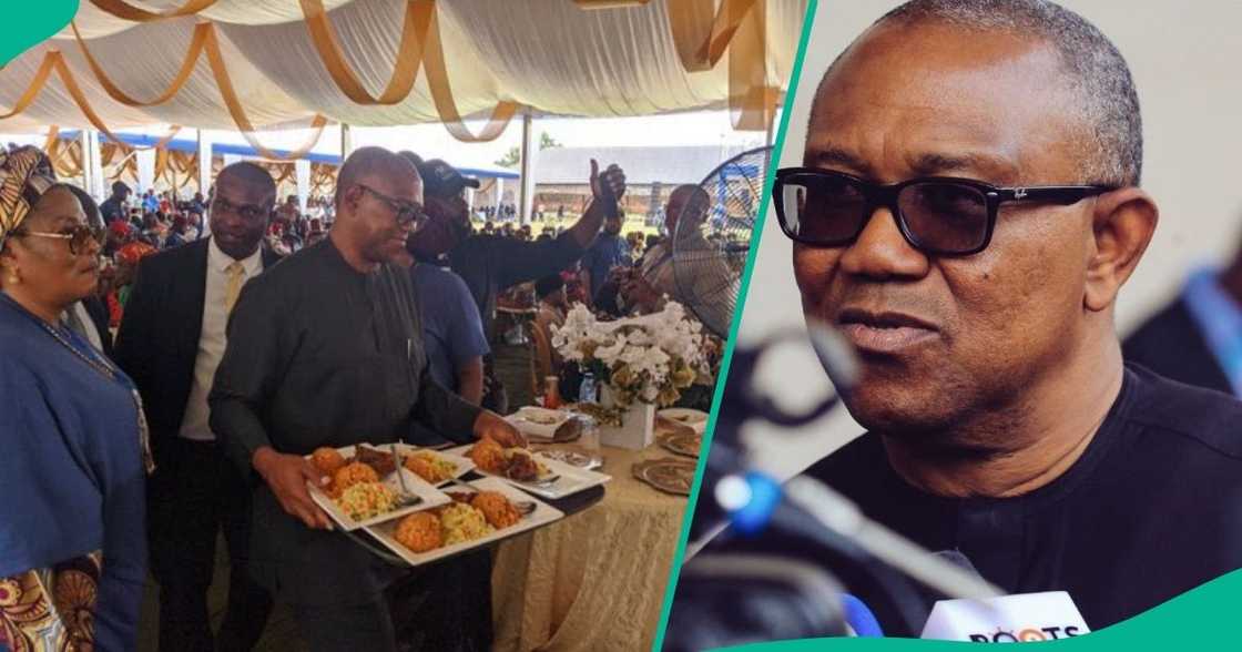 Peter Obi breaks silence as Nigerians criticise him for serving food at an event in Imo State. Peter Obi breaks silence as Nigerians criticise him for serving food at an event in Imo State.