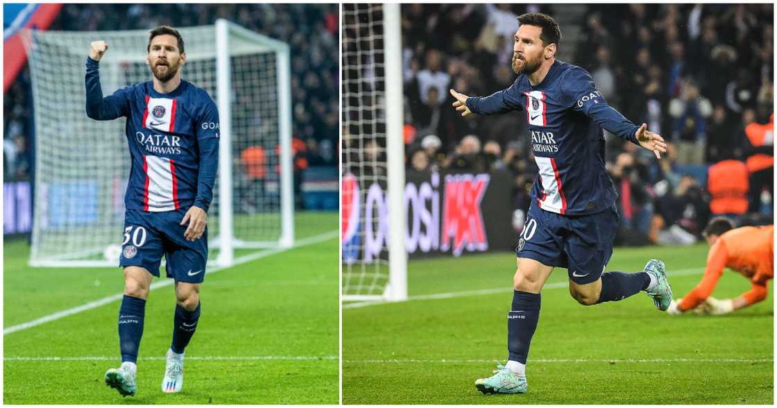 Lionel Messi, PSG, Cristiano Ronaldo, goal, outside the box, record Lionel Messi, PSG, Cristiano Ronaldo, goal, outside the box, record