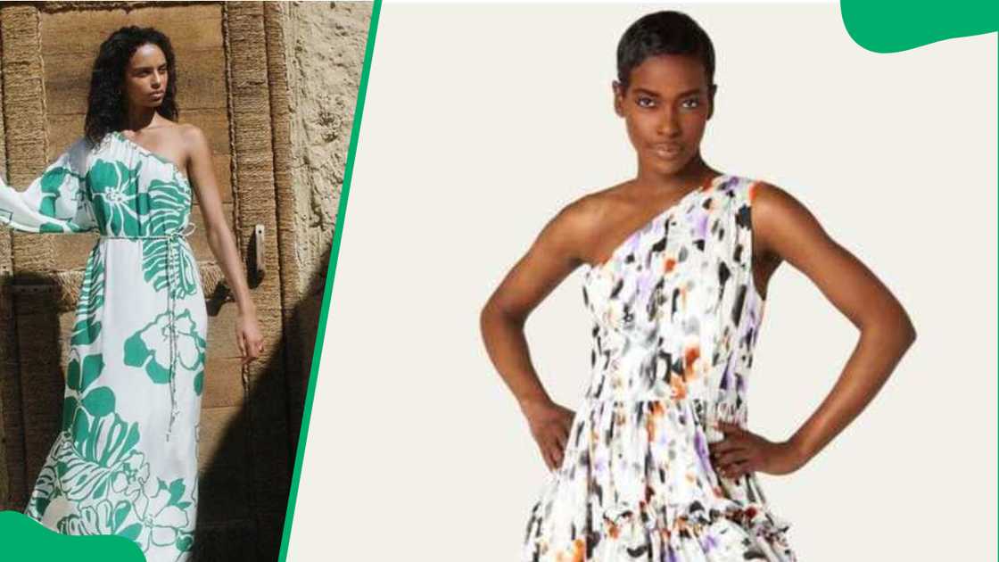 African women in floran print gowns