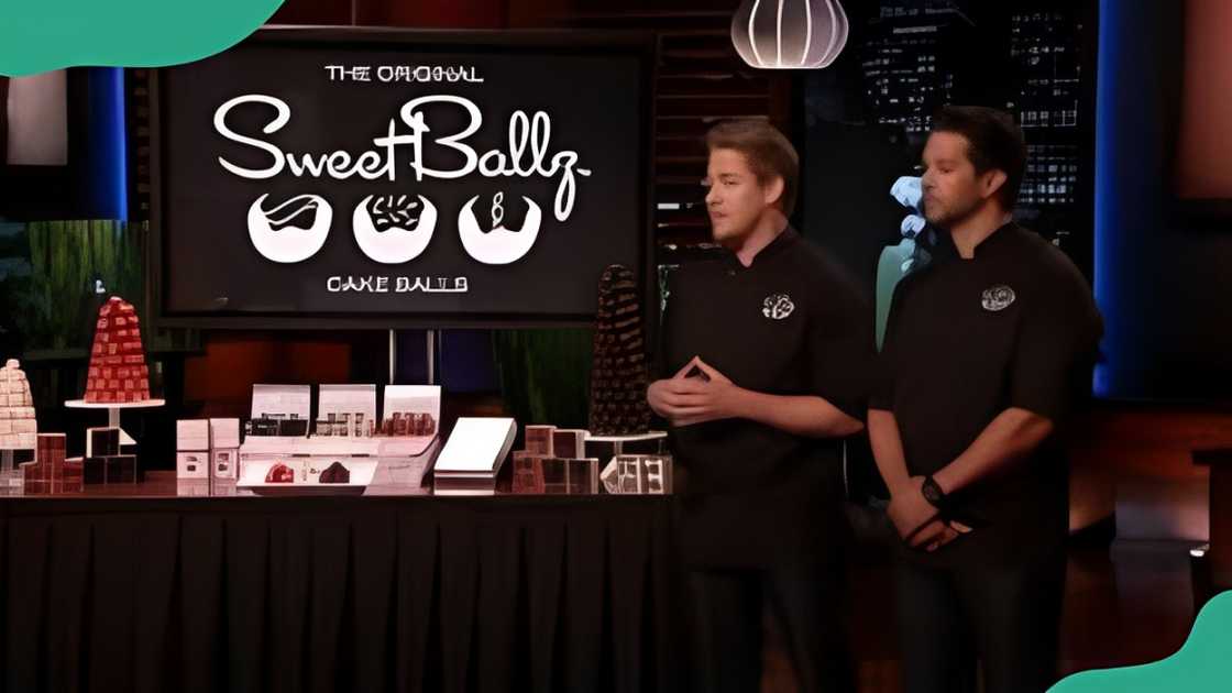 The Sweet Ballz entrepreneurs James McDonald and Cole Egger.
