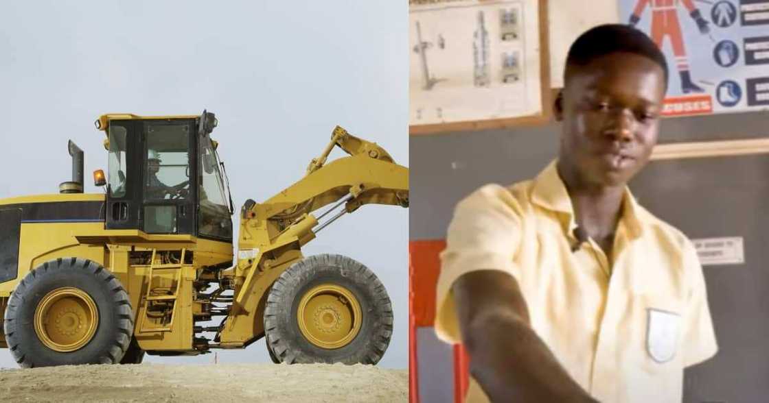 Student of Takoradi Technical Institute builds water powered excavator Student of Takoradi Technical Institute builds water powered excavator