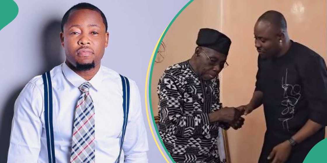 Lege Miamii dines with Olusegun Obasanjo. Lege Miamii dines with Olusegun Obasanjo.