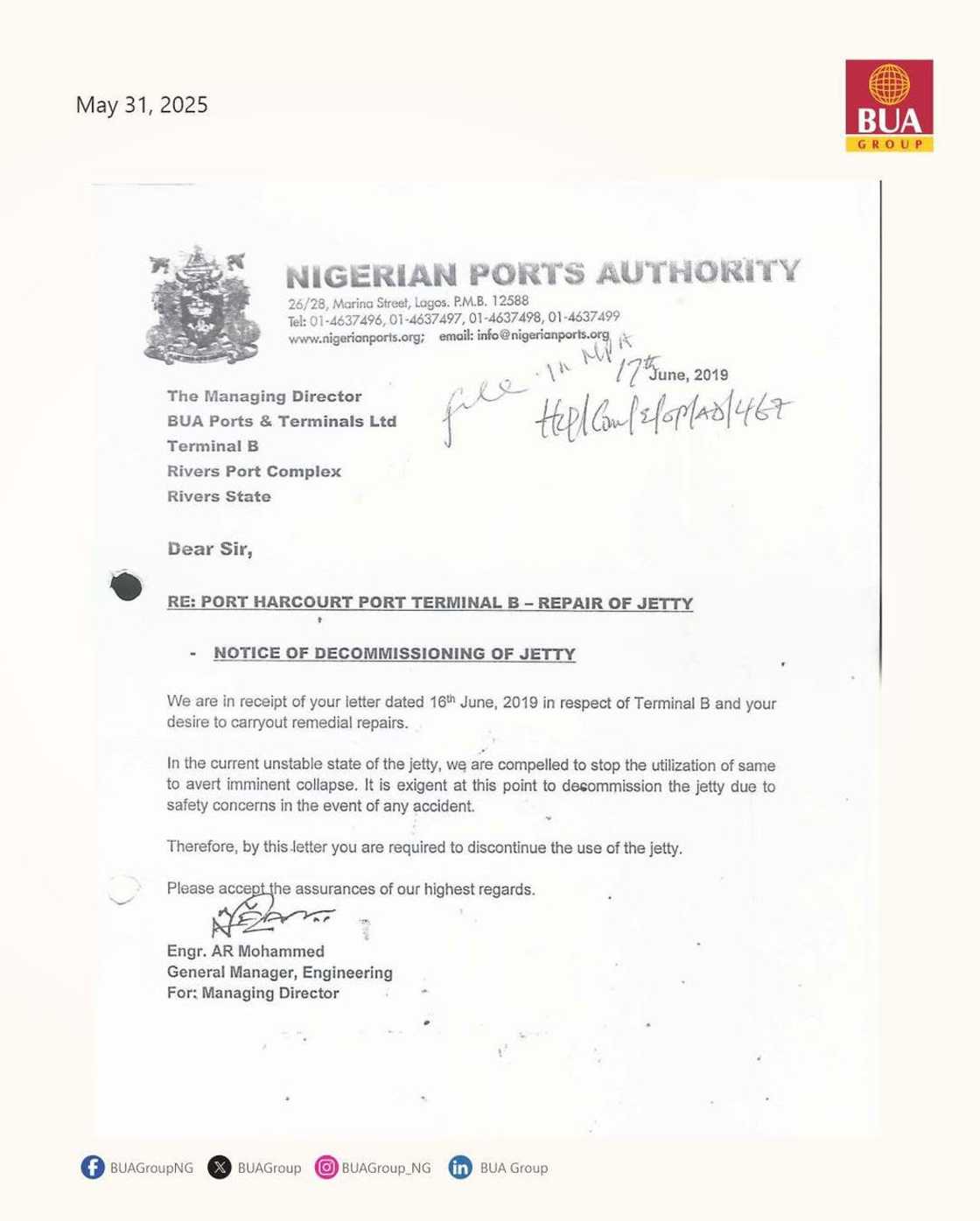 BUA Issues Official Response to Hadiza Bala Usman’s Contractual Breach Allegations BUA Issues Official Response to Hadiza Bala Usman’s Contractual Breach Allegations