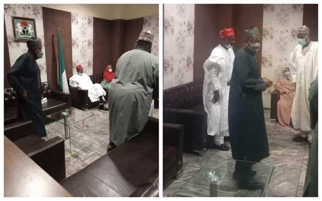 Da duminsa: Bayan shekara da shekaru, Kwankwaso da Ganduje sun hadu a daki guda Da duminsa: Bayan shekara da shekaru, Kwankwaso da Ganduje sun hadu a daki guda
