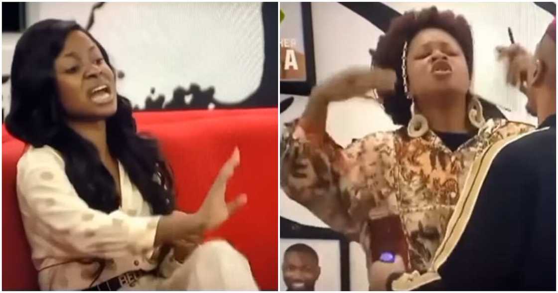 BBNaija housemates Phyna and Bella BBNaija housemates Phyna and Bella