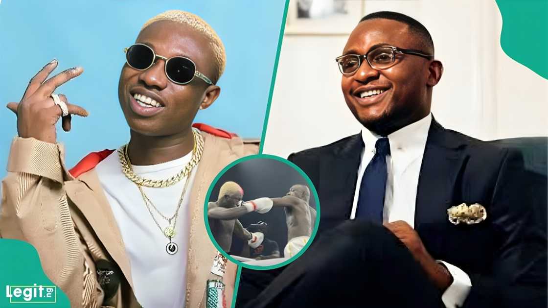 Zlatan, Ubi Franklin, Shank Comics, and 4 other Nigerian celebrities who laughed at singer Portable's defeat in boxing match against Carter Efe Zlatan, Ubi Franklin, Shank Comics, and 4 other Nigerian celebrities who laughed at singer Portable's defeat in boxing match against Carter Efe