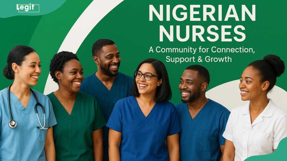 Nigerian nurses posing for a photo