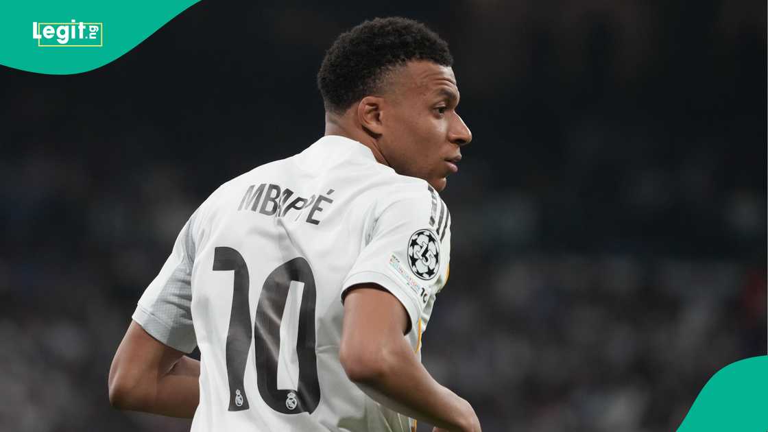 Kylian Mbappe, Bayern Munich, Real Madrid, Santiago Bernabeu, UEFA Champions League. Kylian Mbappe, Bayern Munich, Real Madrid, Santiago Bernabeu, UEFA Champions League.