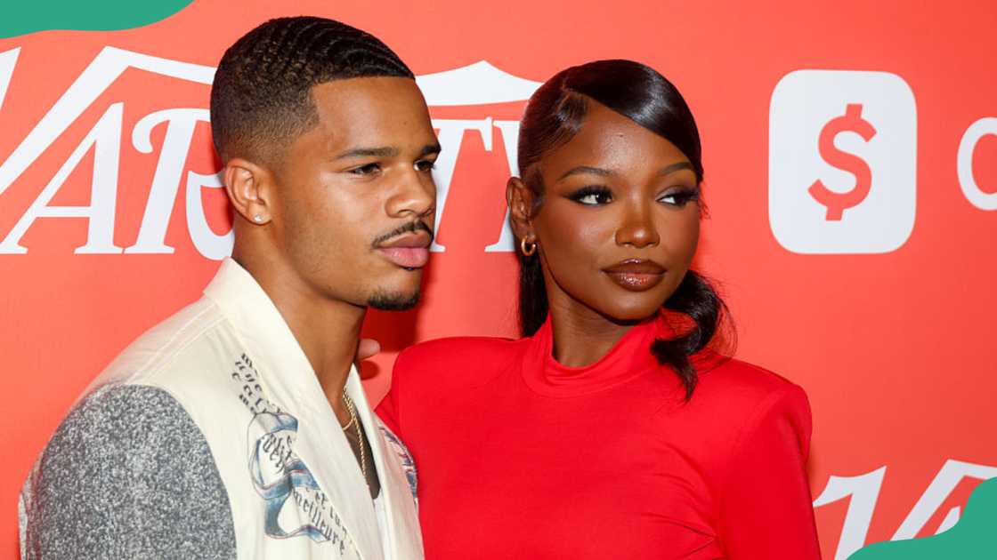 Ace Greene and Chelley Bissainthe attend an event at Beverly Hills in Los Angeles, California