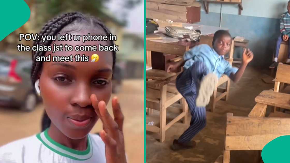Lady shares what her students did with her phone where she works as an NYSC member. Lady shares what her students did with her phone where she works as an NYSC member.