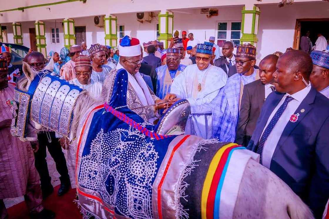 Buhari in Yobe Buhari in Yobe