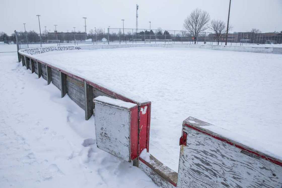 An ice hockey rink at Jarry Park in Montreal, seen here, was closed for skating through much of January 2024 An ice hockey rink at Jarry Park in Montreal, seen here, was closed for skating through much of January 2024