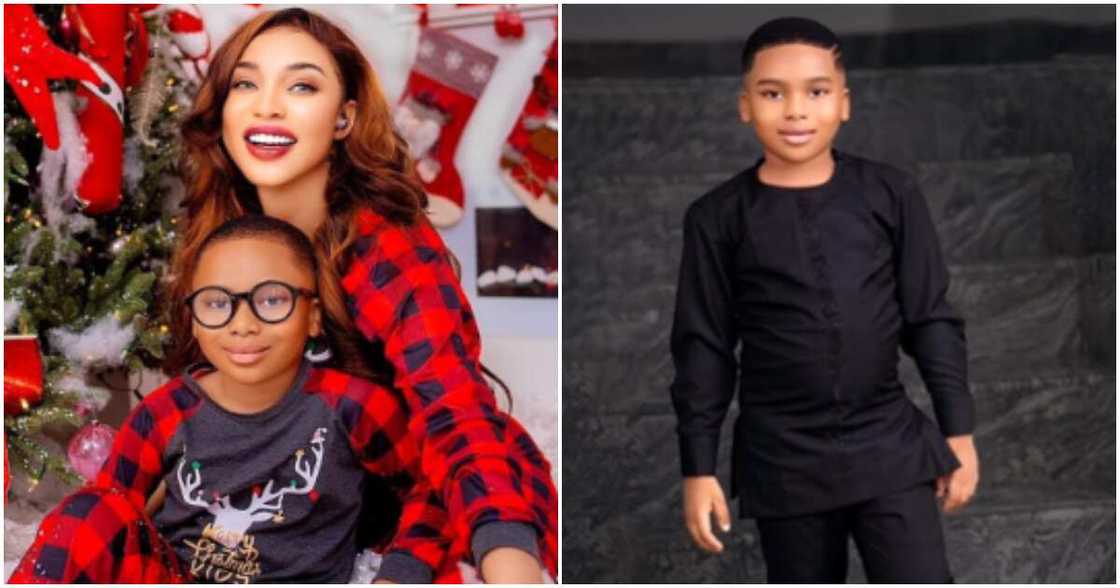 Actress Tonto Dikeh and her only child King Andre Actress Tonto Dikeh and her only child King Andre