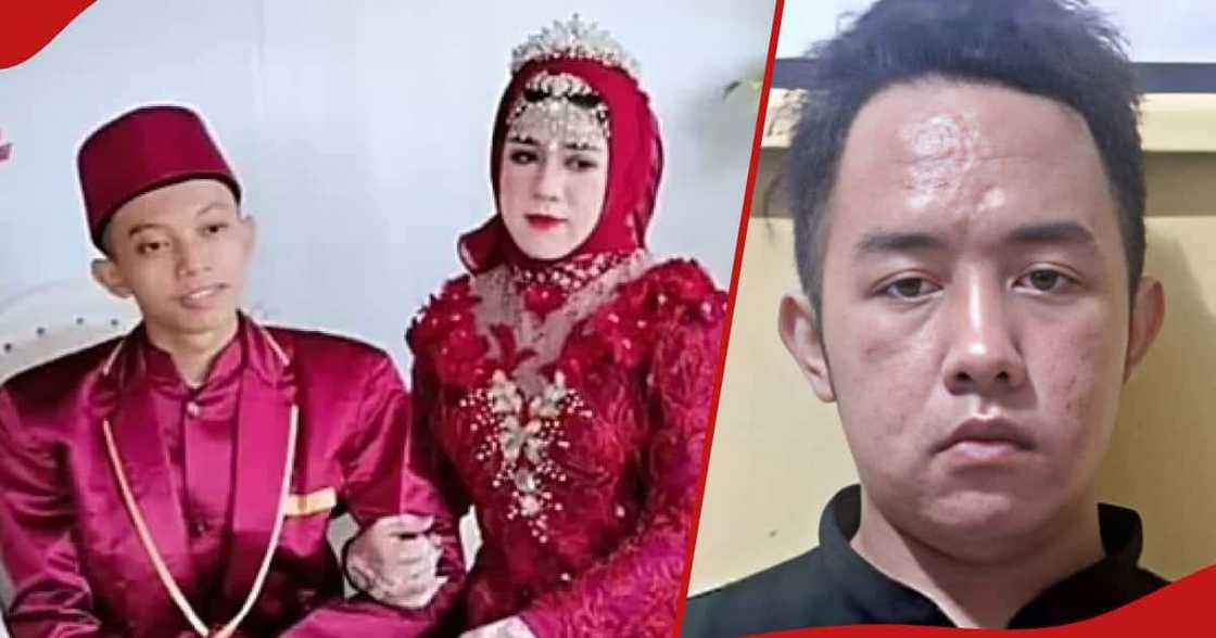 AK and Adinda during their wedding and next frame shows him as a man. AK and Adinda during their wedding and next frame shows him as a man.
