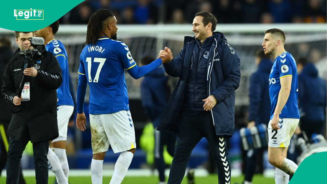 Alex Iwobi, Frank Lampard, Leeds United, Everton, Goodison Park, Liverpool, England. Alex Iwobi, Frank Lampard, Leeds United, Everton, Goodison Park, Liverpool, England.