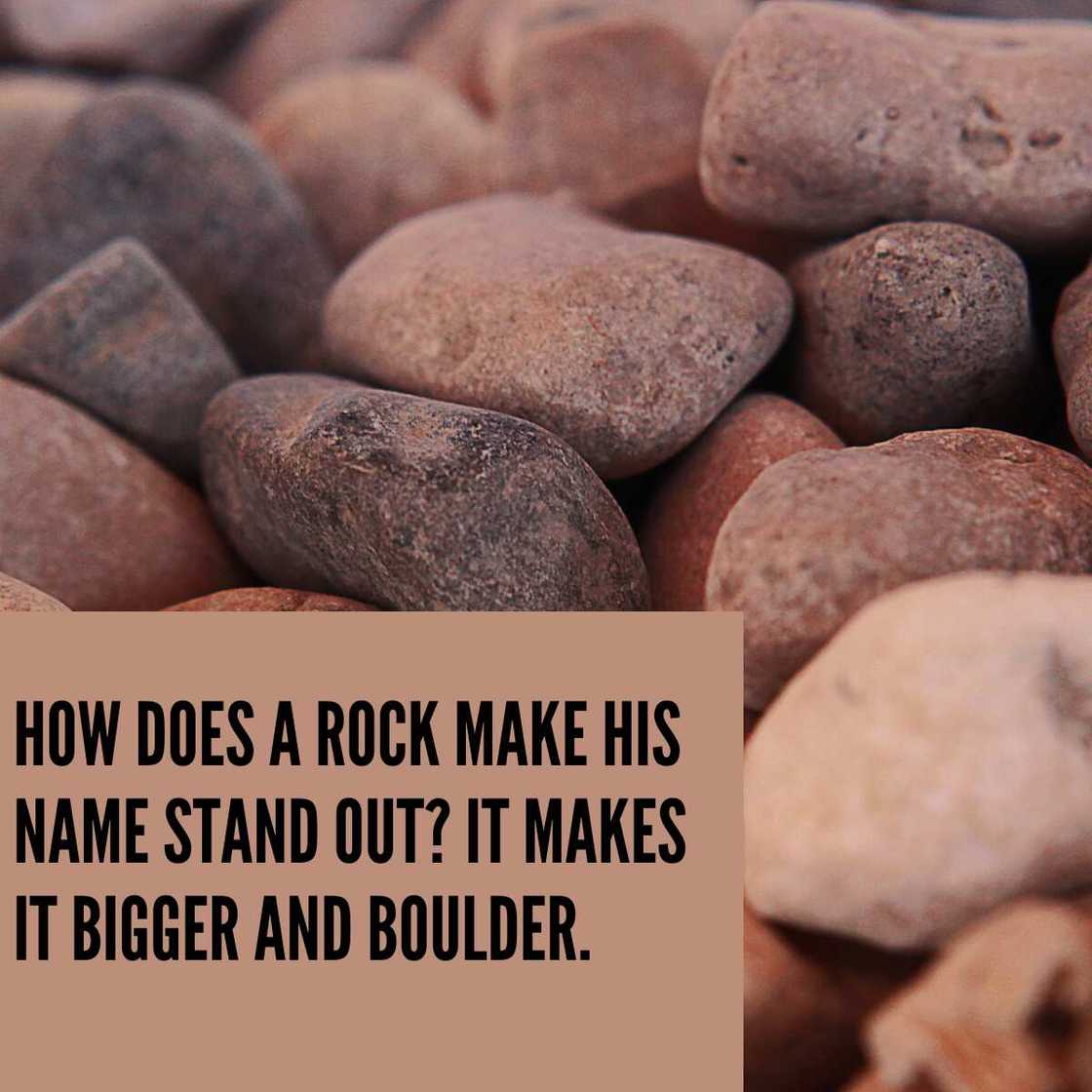 Stone puns Stone puns